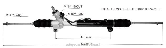 autopeças canoas cremalheira da direção hidráulica 96626519 96626518 04817547 96626520 08TR2706 CHEVROLET