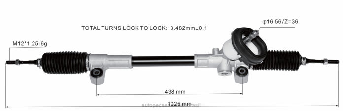 auto peças Brasil cremalheira de direção hidráulica 48001-4la0b 48001-8ga1a 48001-4la1b 08TR2810 DAIHATSU