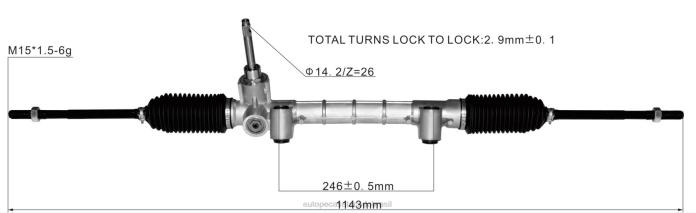 auto peças Brasil cremalheira da direção hidráulica 52044921 52044919 520449190 08TR2800 FIAT