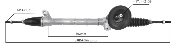 auto peças Brasil cremalheira de direção hidráulica 51336-s04-001 53400-t9a-003 08TR2540 HONDA