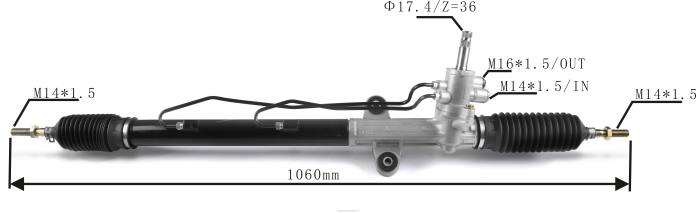 autopeças alvorada cremalheira de direção hidráulica 53601-s84-g04 53601-s84-a03 08TR2523 HONDA