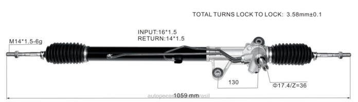 autopeças canoas cremalheira de direção hidráulica 53601-s04-e82 08TR2536 HONDA