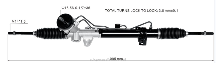 auto peças Brasil cremalheira da direção hidráulica 57700-0u000 577004l000 08TR2740 HYUNDAI/KIA