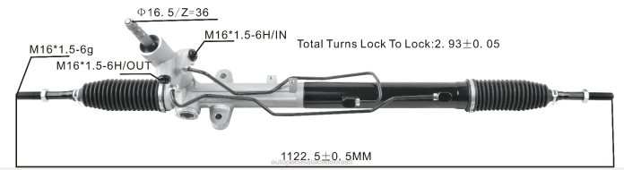 autopeças alvorada cremalheira de direção hidráulica 57700-2p200 577002w000 577002w100 08TR2723 HYUNDAI/KIA