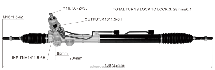 autopeças alvorada cremalheira de direção hidráulica 57700-3k230 08TR2743 HYUNDAI/KIA