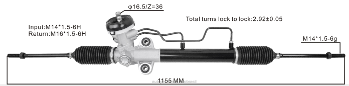 autopeças campinas cremalheira de direção hidráulica 57710-25010 57710-25000 57710-25510 08TR2738 HYUNDAI/KIA