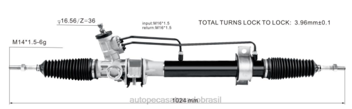 autopeças porto alegre cremalheira de direção hidráulica 0k70a-32-110 08TR2772 HYUNDAI/KIA