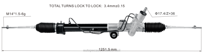 autopeças canoas cremalheira de direção hidráulica 8-97943520-1 08TR2606 ISUZU