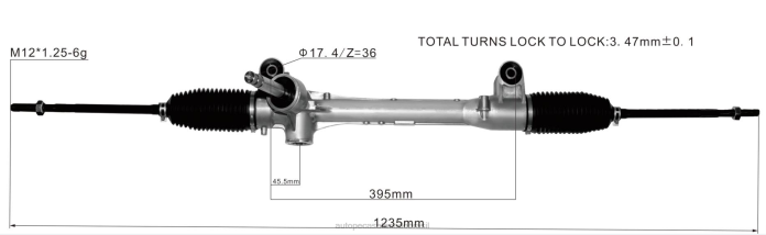 autopeças alvorada cremalheira de direção hidráulica 4410a498 08TR2553 MITSUBISHI