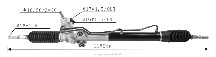 autopeças joinville cremalheira de direção hidráulica mr374891 mr554169 4410a140 08TR2557 MITSUBISHI