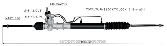 autopeças porto alegre cremalheira de direção hidráulica mr319766 08TR2562 MITSUBISHI