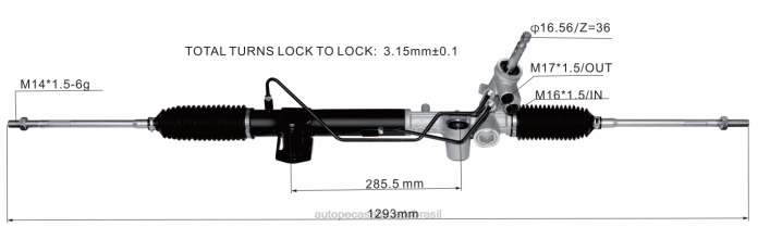 autopeças sorocaba cremalheira de direção hidráulica 4410a259 08TR2559 MITSUBISHI