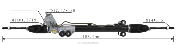 autopeças alvorada cremalheira de direção hidráulica 49001-cg101 08TR2573 NISSAN
