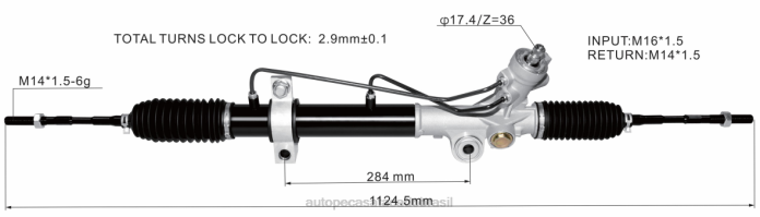autopeças canoas cremalheira de direção hidráulica 49001-9y200 08TR2596 NISSAN