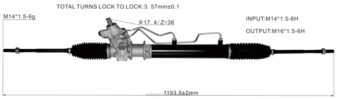 autopeças perto de mim cremalheira de direção hidráulica 49001-27n00 08TR2591 NISSAN
