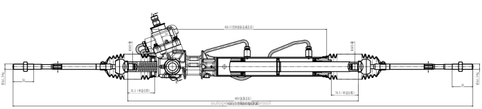 autopeças perto de mim cremalheira de direção hidráulica 49200-44u05 08TR2581 NISSAN