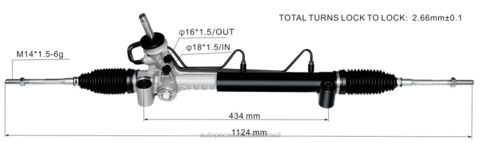 autopeças sorocaba cremalheira de direção hidráulica 5900252 93303426 08TR2779 OPEL
