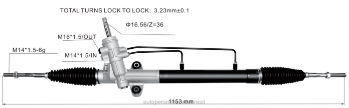 autopeças alvorada cremalheira de direção hidráulica pw920775 08TR2653 PROTON/PERODUA