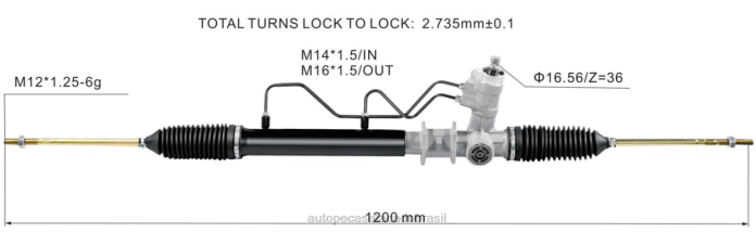 autopeças porto alegre cremalheira de direção hidráulica mb682055 pw824267 08TR2652 PROTON/PERODUA
