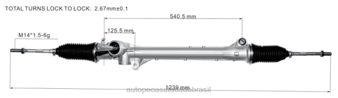 autopeças curitiba cremalheira de direção hidráulica 10671656 08TR2834 ROEWE