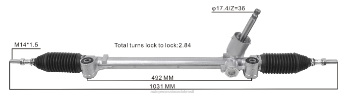 auto peças Brasil cremalheira de direção hidráulica 48580-71l13 08TR2620 SUZUKI