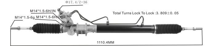 autopeças alvorada cremalheira de direção hidráulica 48580-65d01 08TR2623 SUZUKI