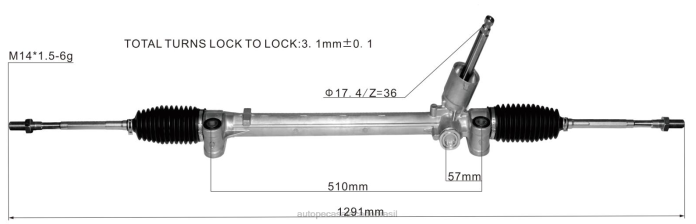 autopeças perto de mim cremalheira de direção hidráulica 48500-52r01 08TR2621 SUZUKI