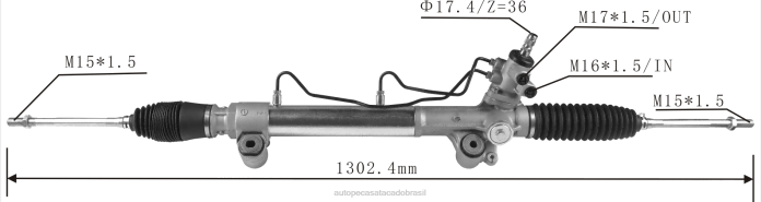 autopeças alvorada cremalheira de direção hidráulica 44200-0k040 44200-0k230 44200-0k390 44200-0k890 08TR2433 TOYOTA
