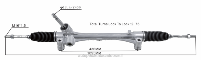 autopeças alvorada cremalheira de direção hidráulica 45510-02420 45510-02840 08TR2443 TOYOTA