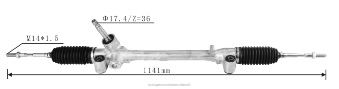 autopeças alvorada cremalheira de direção hidráulica 45510-0d490 45510-0d340 45510-0d430 45510-1d580 45510-0d570 08TR2453 TOYOTA
