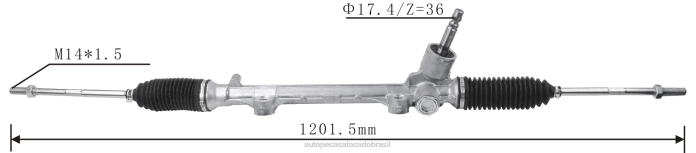 autopeças alvorada cremalheira de direção hidráulica 45510-bz170 45510-bz230 08TR2503 TOYOTA