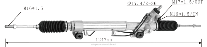 autopeças campinas cremalheira de direção hidráulica 44200-60230 44200-60221 08TR2448 TOYOTA