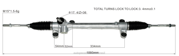 autopeças perto de mim cremalheira de direção hidráulica 45510-02640 08TR2441 TOYOTA
