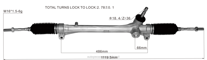 autopeças perto de mim cremalheira de direção hidráulica 45510-48030 08TR2521 TOYOTA