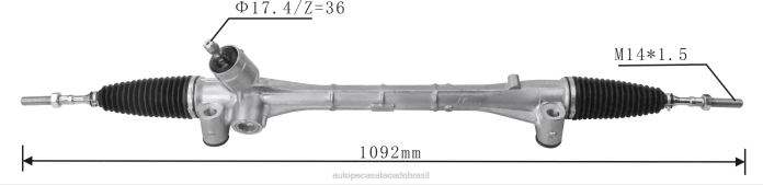 autopeças perto de mim cremalheira de direção hidráulica 45510-76010 08TR2461 TOYOTA