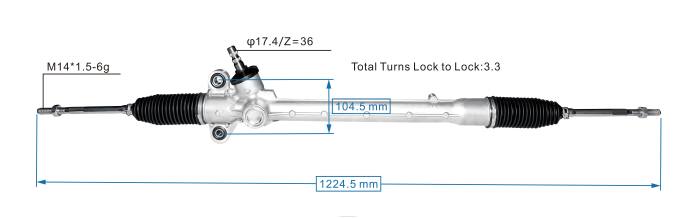 autopeças perto de mim cremalheira de direção hidráulica 45510-bz360 08TR2501 TOYOTA