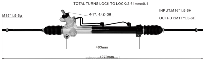 autopeças sorocaba cremalheira de direção hidráulica 44250-48051 44250-48050 44200-48051 08TR2459 TOYOTA