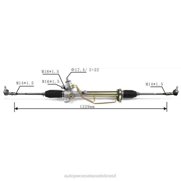 autopeças alvorada cremalheira da direção hidráulica 1h0422803a 08TR1473 VOLKSWAGEN