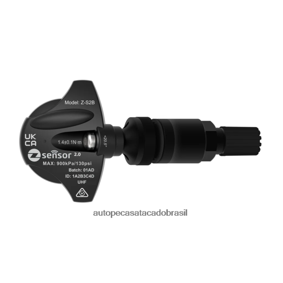 Sensor tpms de substituição do motor ssangyong oe - oe p/n 4199034000 freq 433mhz autopeças perto de mim 8602PX2259 haste de válvula metálica - preta