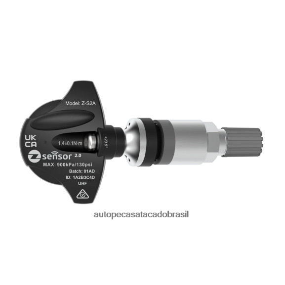 Sensor tpms de substituição hyundai oe - oe p/n 529332s510 freq 315mhz autopeças caxias do sul 8602PX1703 haste de válvula metálica - prata